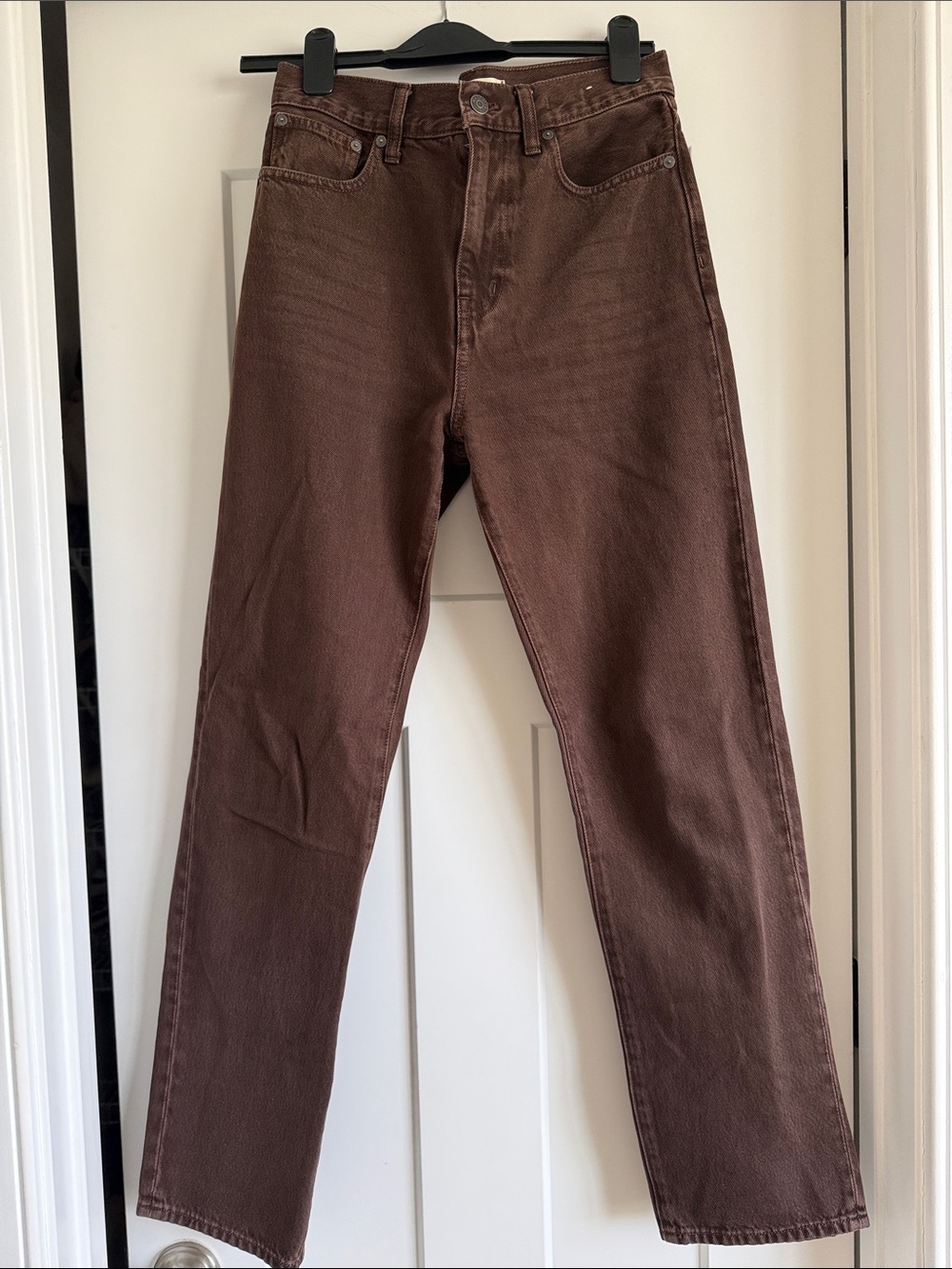 Madewell 90 straight brown jeans